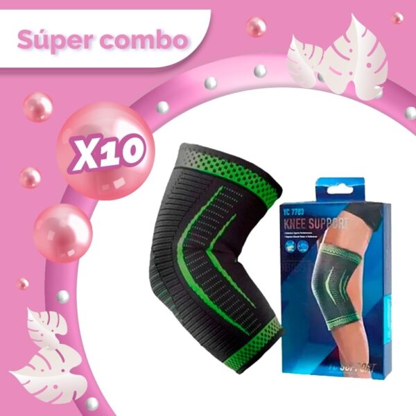 Rodillera De Compresión Deportiva Knee Support x10