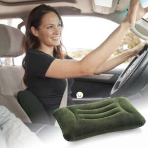 Almohada Lumbar Portátil Cojín Inflable Viajera