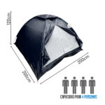 Carpa Camping Armable Semi Impermeable 4 Personas