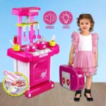 Cocina Infantil Niñas Maletín + Luces Sonidos Rf 00858