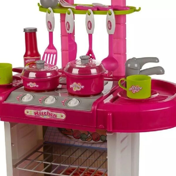 Cocina Infantil Niñas Maletín + Luces Sonidos Rf 00858