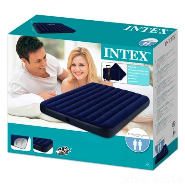 Colchon Doble Inflable 64758 Intex 137X191 Cm