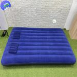 Colchón Inflable + Almohadas + Inflador Manual Sencillo Camping Cama