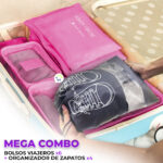 Combo De Bolsos Viajeros X6 + Organizador Zapatos X4