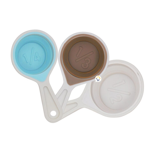 Cucharas Medidoras Plegables X3 Taza Porcionera Cocina