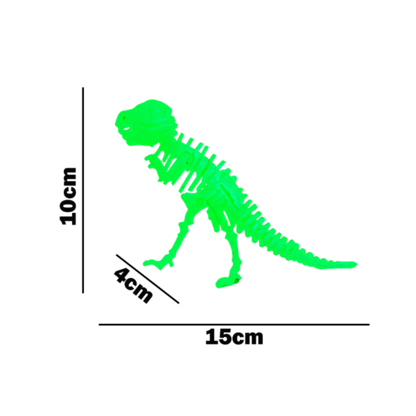 Dinosaurio Para Armar Que Brilla En La Oscuridad