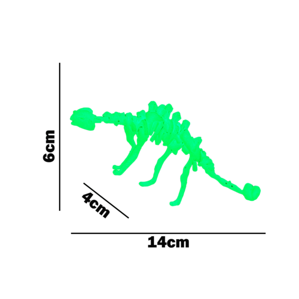 Dinosaurio Para Armar Que Brilla En La Oscuridad