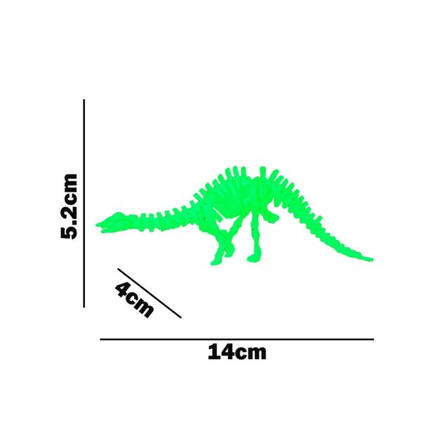 Dinosaurio Para Armar Que Brilla En La Oscuridad