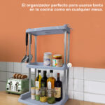 Estantería 3 Niveles Organizador Multifuncional Cocina Baño