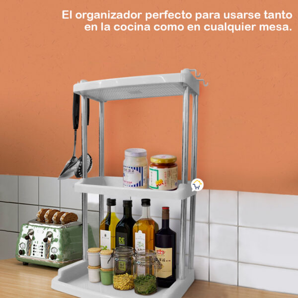 Estantería 3 Niveles Organizador Multifuncional Cocina Baño