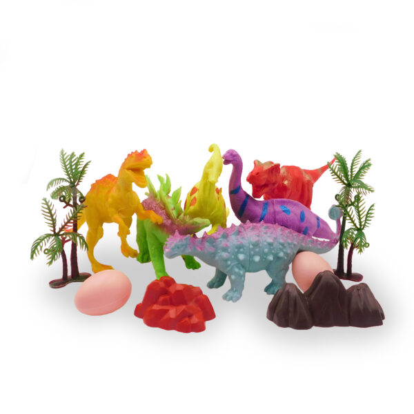 Set X6 Figuras Dinosaurios Juguete Didáctico Niños