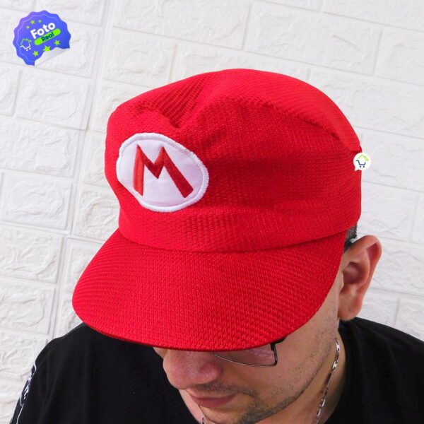 Gorra Mario Bros Disfraz Infantil Caricatura Videojuegos