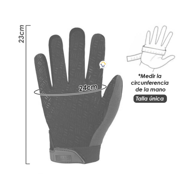 Guantes Tácticos Moto Antideslizantes Dedo Largo