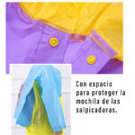 Impermeable De Niño Para Lluvia Con Cobertor De Maleta