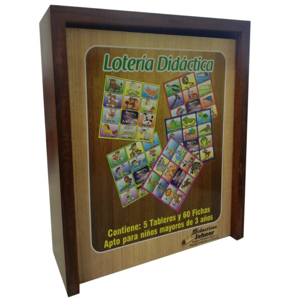 Juego Loteria Didactica De Madera