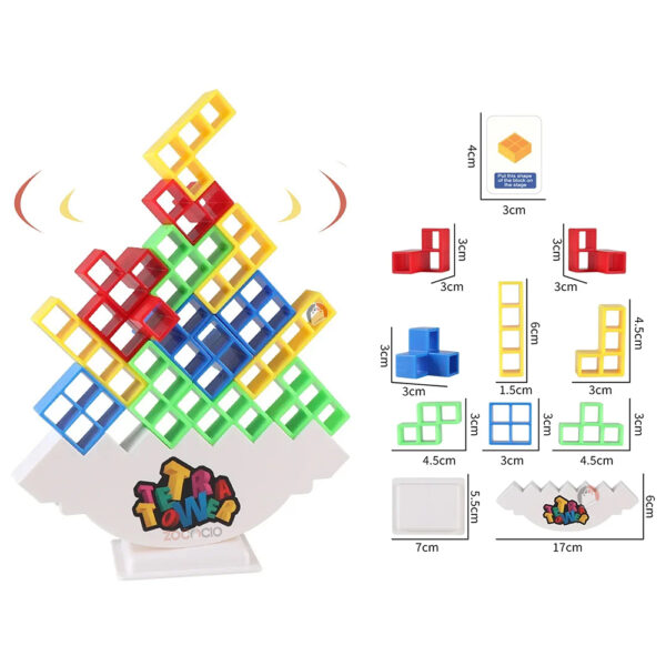 Juego Tetra Tower Bloques En Equilibrio Tetris Apilable