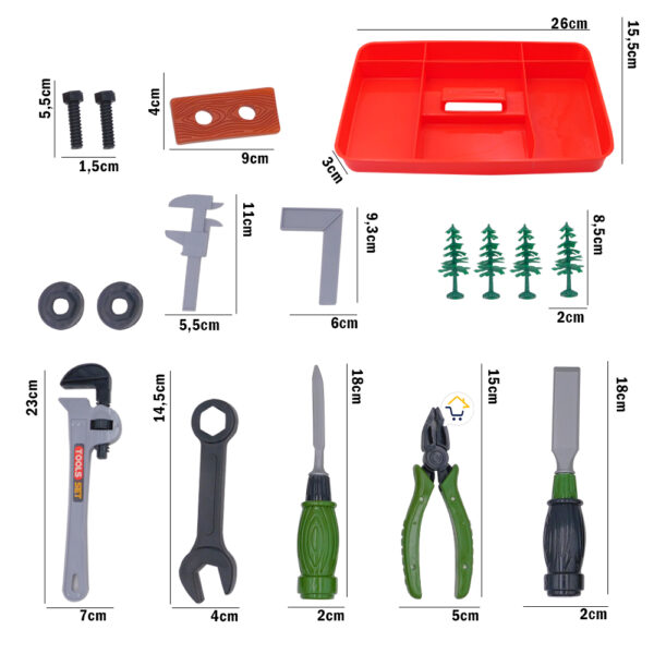 Juguete Set De Herramientas Juego Kit Carpintería Infantil