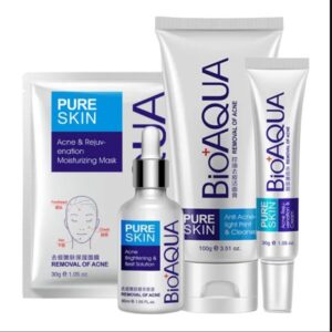 Kit X4 Anti Acné BIOAQUA-ORIGINAL (Jabón+Sérum+Crema+Mascarilla)