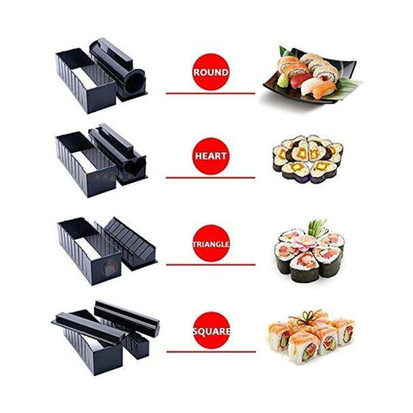 Kit Molde De Fabricación Para Hacer Sushi Diferentes Formas