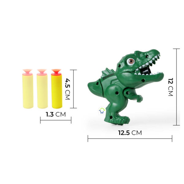 Lanza Dardos Dinosaurio Juguete 3 Dardos Rex