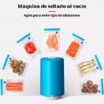 Mini Sellador Al Vacío Portátil De Alimentos Manual Con Bolsas