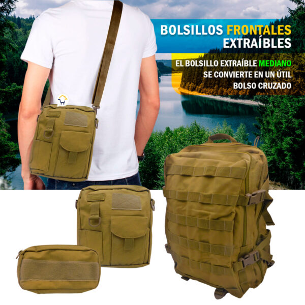 Morral Militar 40 Litros Bolso Táctico Supervivencia Camping