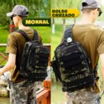 Morral Táctico Militar 2 En 1 Mochila Bolso Cruzado 36 Litros