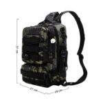 Morral Táctico Militar 2 En 1 Mochila Bolso Cruzado 36 Litros