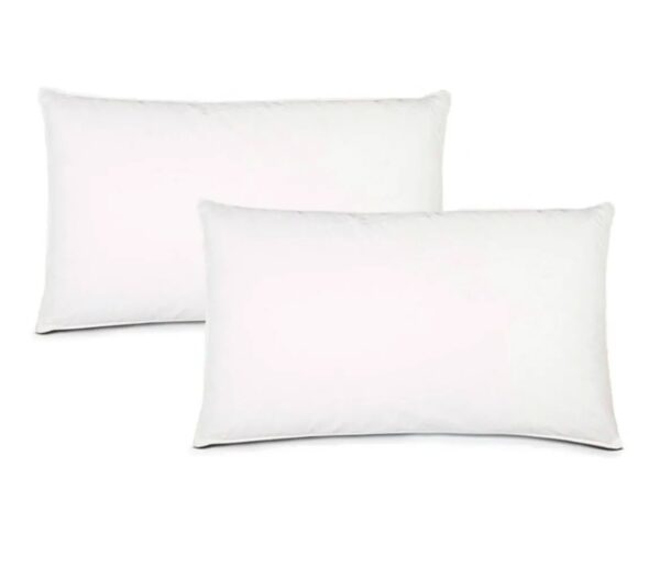 Set X2 Almohada Hotelera 70X50Cm Blanca Siliconada