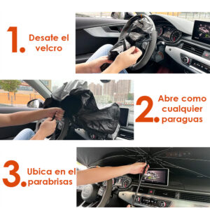 Parasol De Auto Protección De Parabrisas Sombrilla Plegable