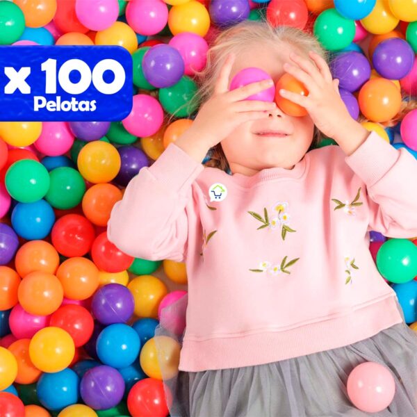 Pelotas X100 Para Piscina Multicolor Plásticas