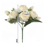 Peonías Flores Artificiales Decorativas Realistas Arreglos Boda