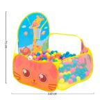 Piscina Infantil Plegable Corral Aro Baloncesto (No incluye las Pelotas)