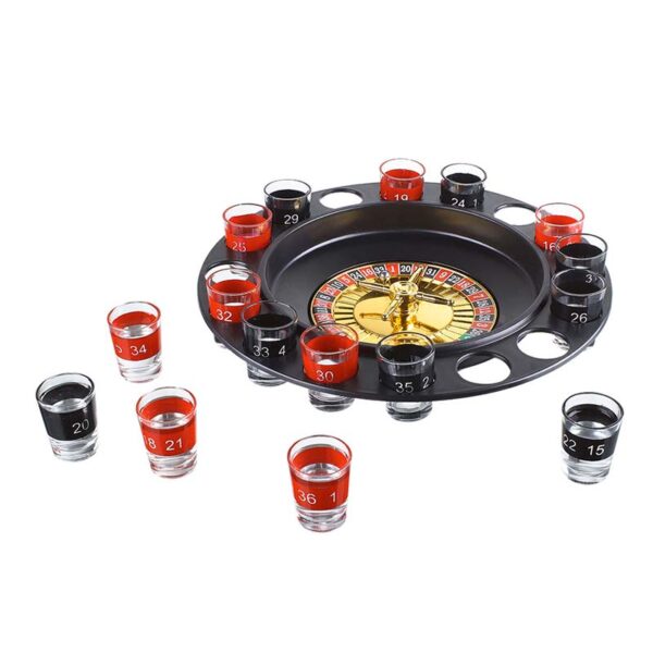 Ruleta Shots Juego De Mesa Para Tomar Spinning 16 Piezas