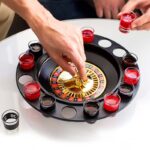 Ruleta Shots Juego De Mesa Para Tomar Spinning 16 Piezas