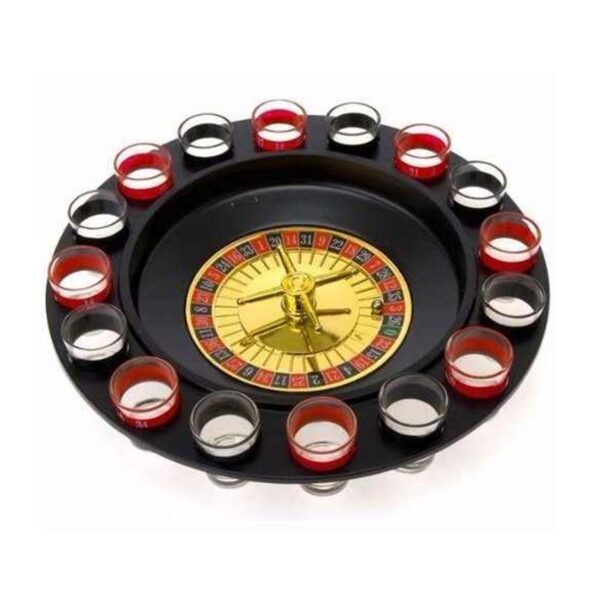 Ruleta Shots Juego De Mesa Para Tomar Spinning 16 Piezas