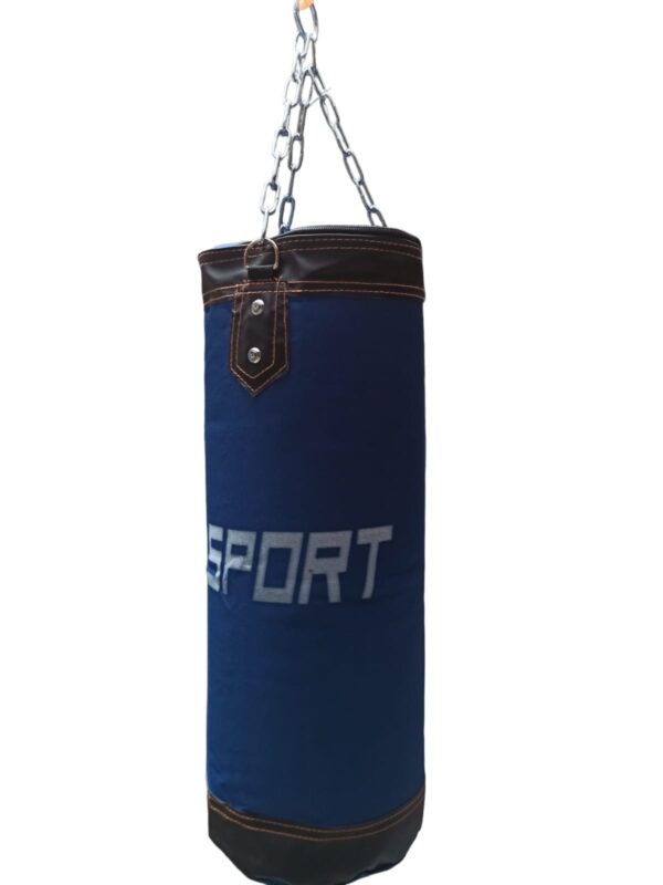 Saco De Boxeo Sport Azul 60Cm + Cadena De Sujeción