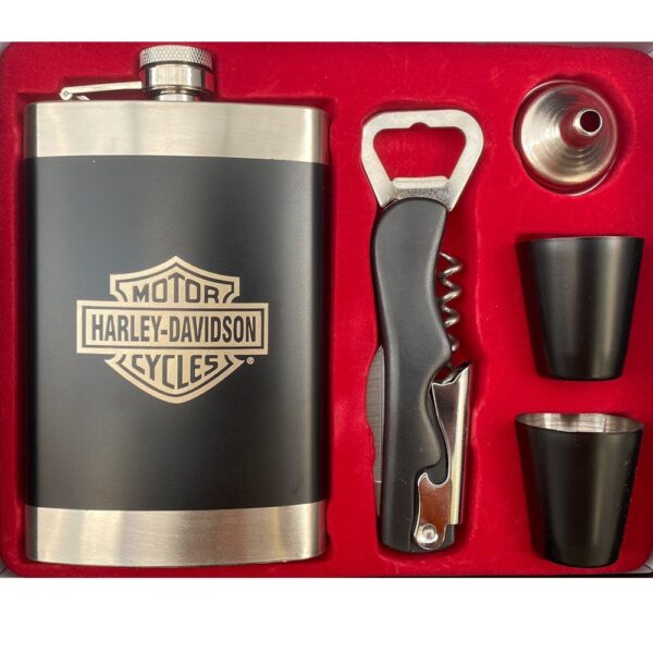 Set De Licorera Copas Harley Davison