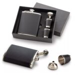 Set Licorera Whiskera 8Oz + 2 Copas + Embudo