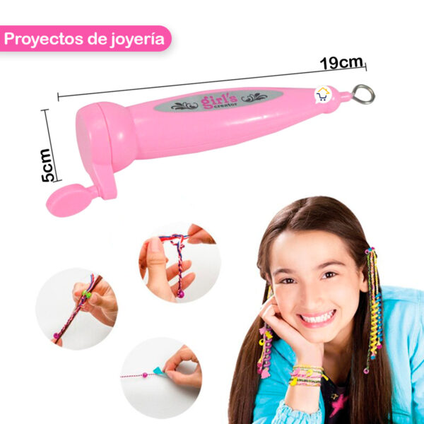 Set Peinados 2 En 1 Manillas Accesorios Cabello Juguete Infantil