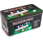 Set Poker Texas X200 Fichas En Caja Metalica