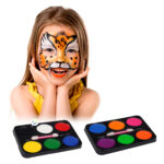 Set X2 Pinta Caritas 6 Colores Maquillaje Halloween Fiestas