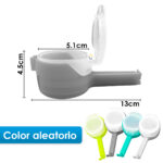 Set X2 Clip Con Tapa De Sellado Para Bolsas Gancho Sellador Empaques