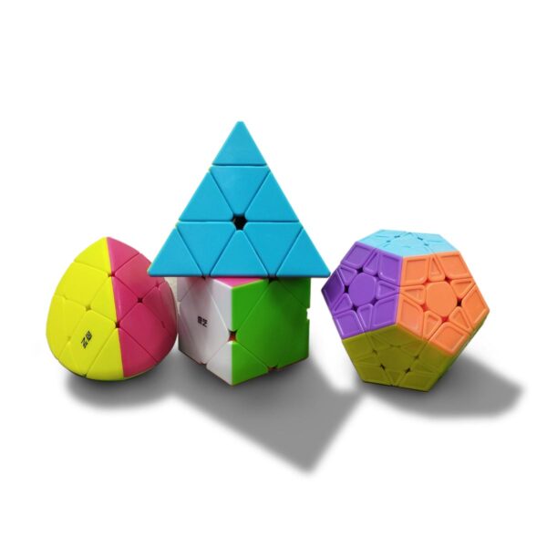 Set X4 Cubo Rubik 3D Puzzle Didáctico Rompecabezas Eqy528