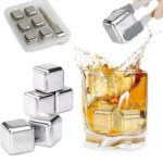 Set X6 Cubos De Hielo Para Whisky Mantiene Frío Reutilizable