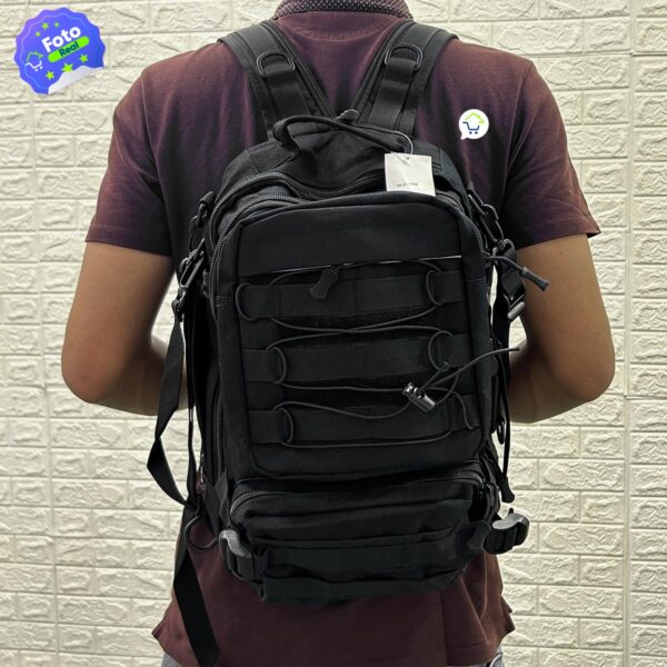 Morral Táctico Militar 2 En 1 Mochila Bolso Cruzado 36 Litros