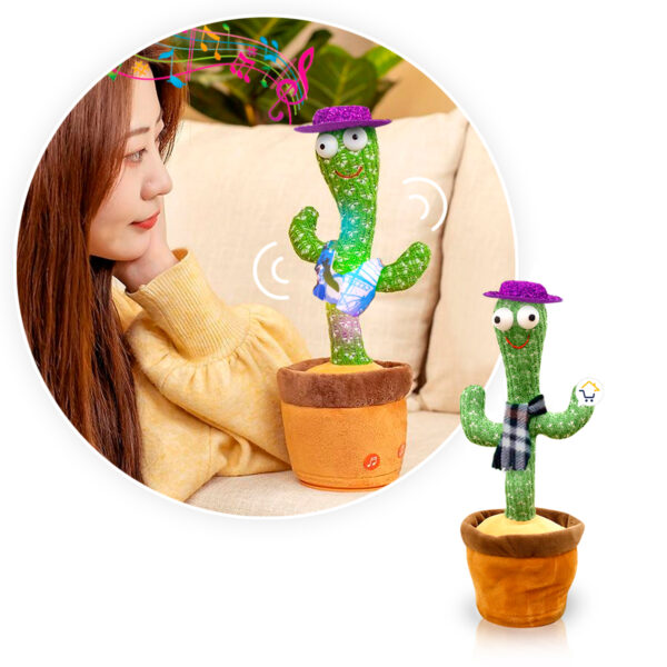 Cactus Bailarín Peluche Parlante Música Juguete Didáctico