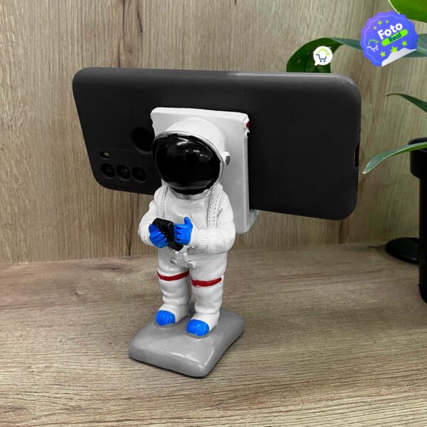 Soporte Base Holder Celular Astronauta Decoración Escritorio Oficina