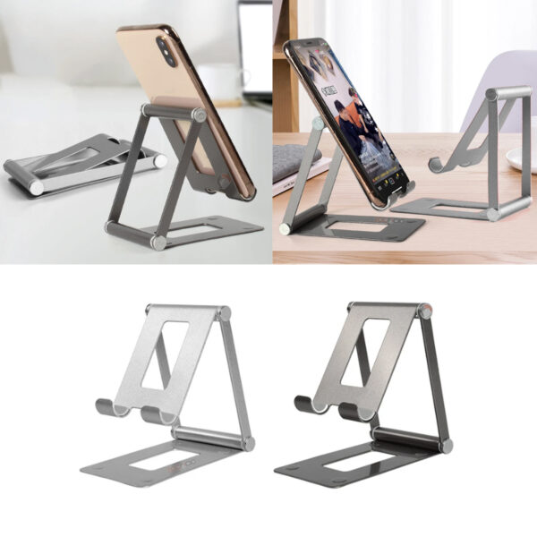 Soporte Metálico Plegable Para Celular Y Tablet