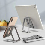 Soporte Metálico Plegable Para Celular Y Tablet